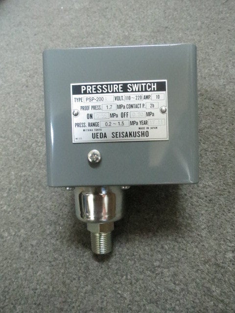 圧力スイッチ 0.7mpa 植田製作所 コンプレッサー用 PSP-200A 古い